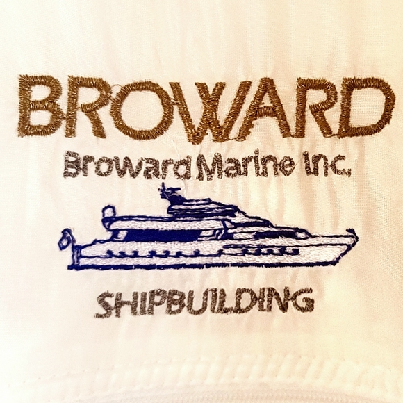 VINTAGE BROWARD MARINE Fully-Lined Windbreaker Size XL - Picture 2 of 5